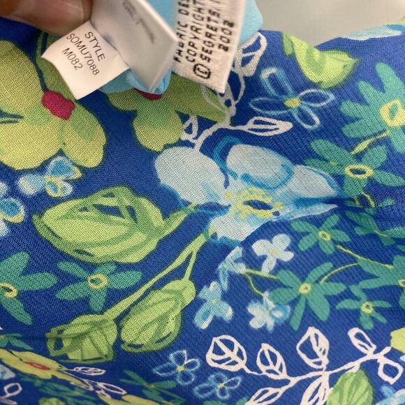 Vintage Y2K Sigrid Olsen Sport Floral Midi Sheath Dress Size 6 Sleeveless 2002 - Picture 11 of 16